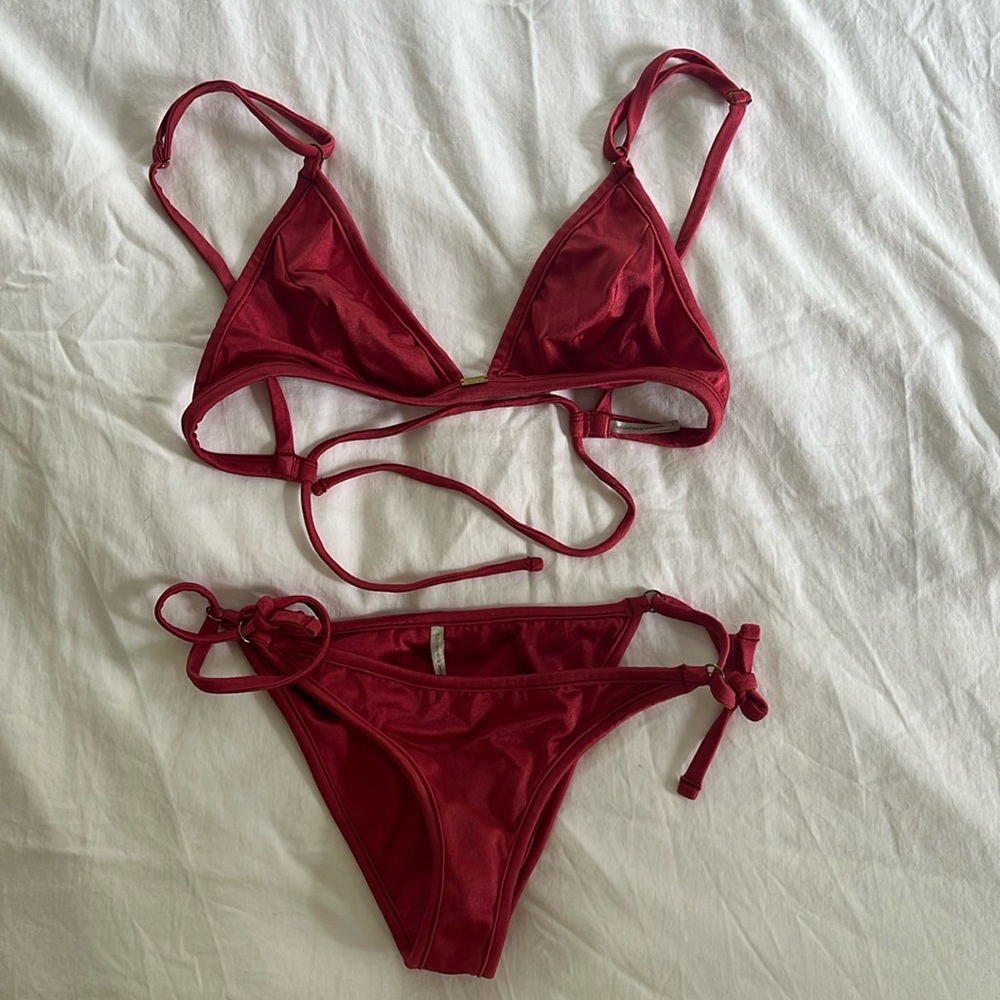 Gooseberry Swim pink bikini